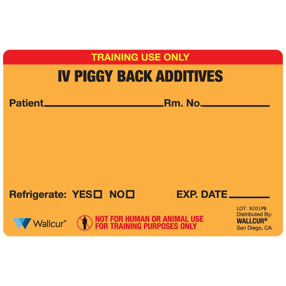 Wallcur-Practi-IV Piggy Back Label-MedTech-1